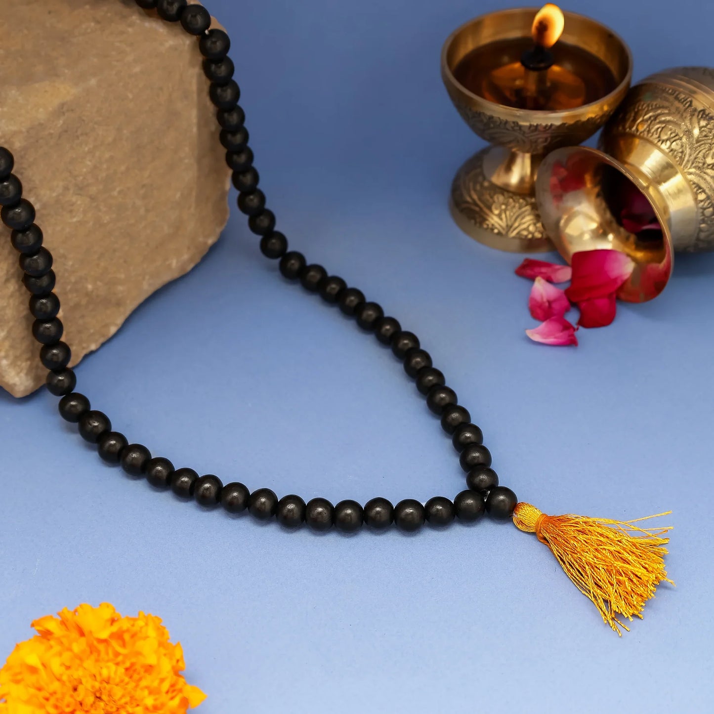 SatyamShivam | Original Karungali Malai - Natural Black Ebony Wood
