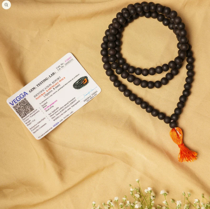 SatyamShivam | Original Karungali Malai - Natural Black Ebony Wood